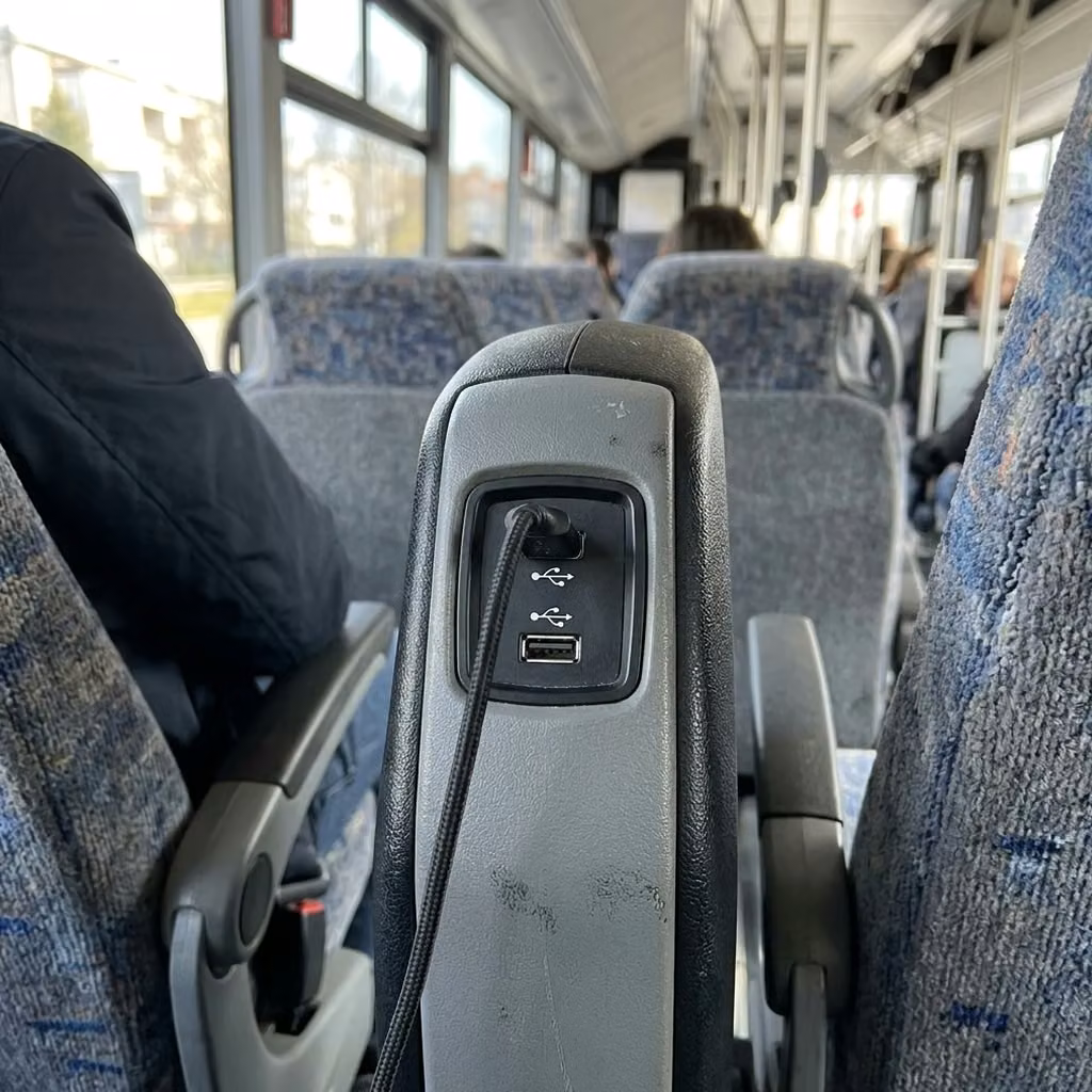 atwater 28 passenger minibus usb charging