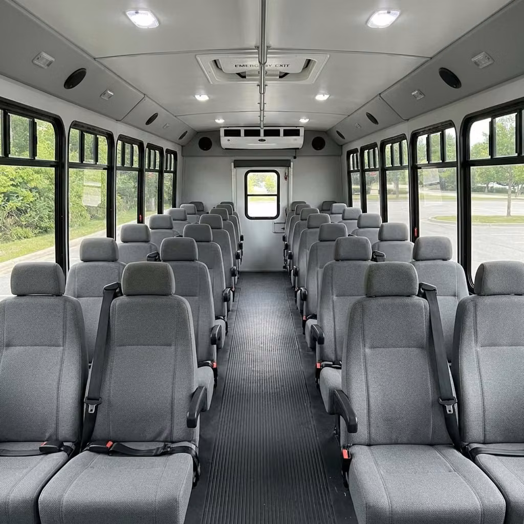 atwater 30 passenger minibus seating