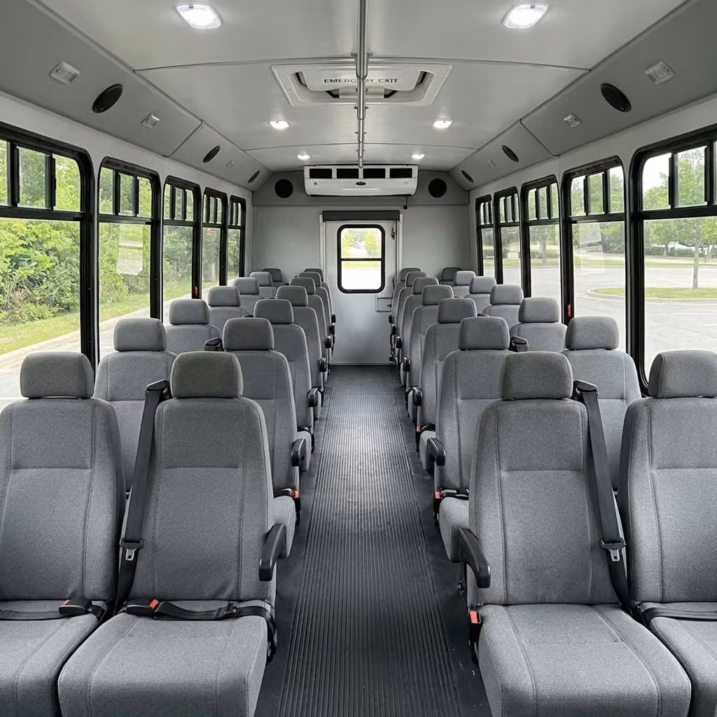 atwater 35 passenger minibus seating