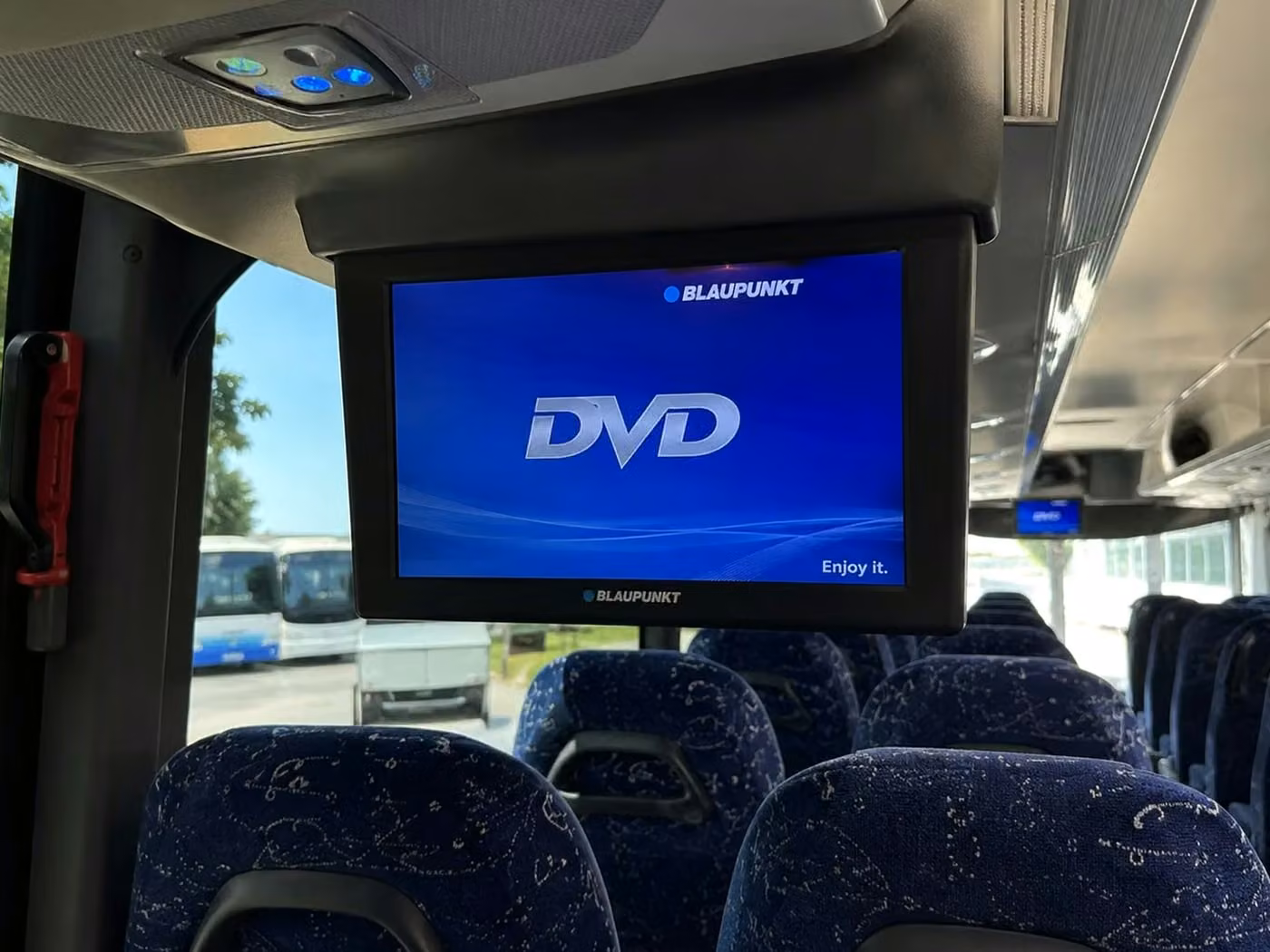 atwater 56 passenger charter bus tvs