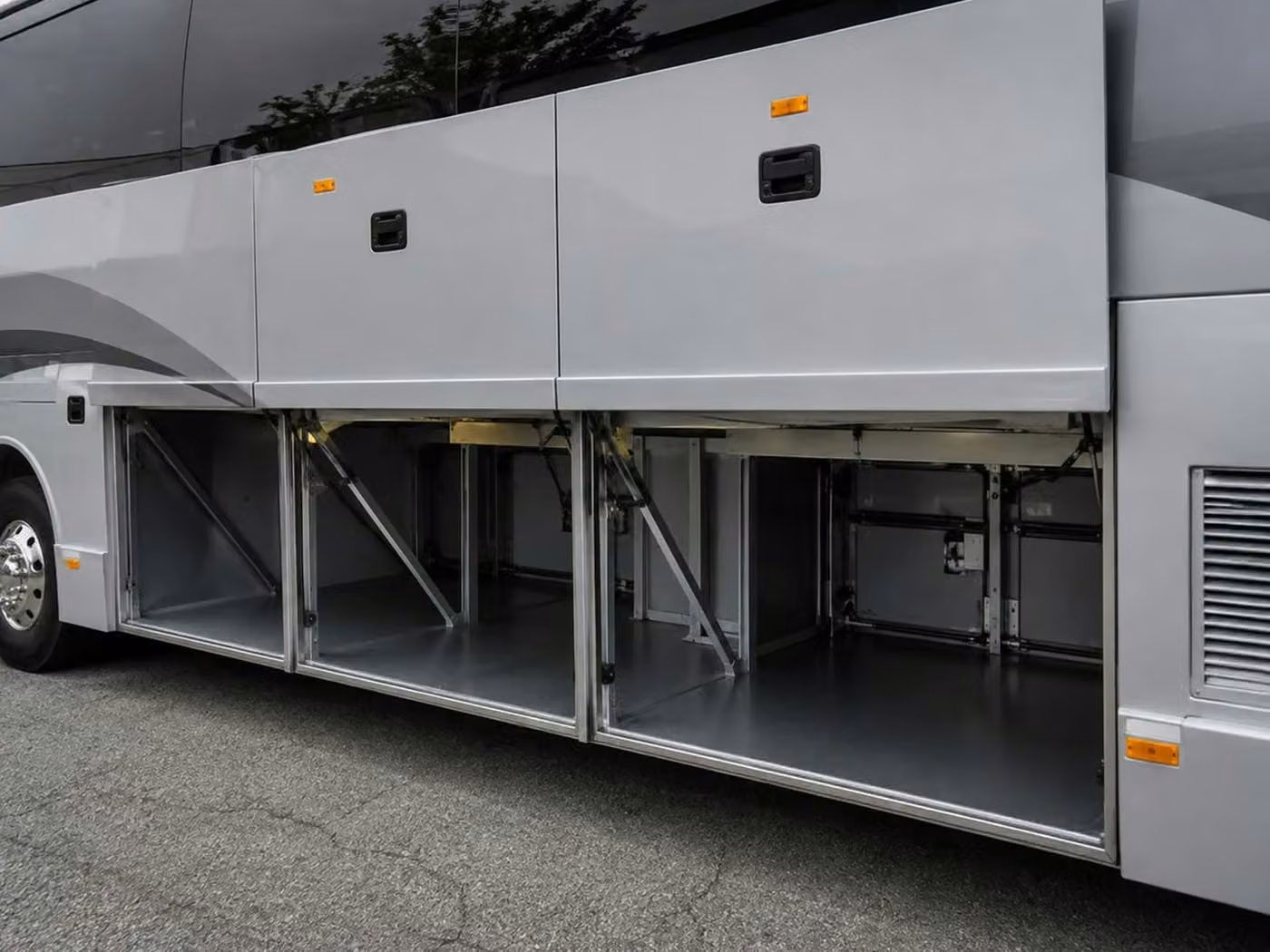 atwater charter bus under bus storage