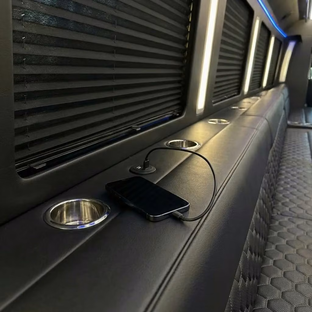 atwater party bus usb charging